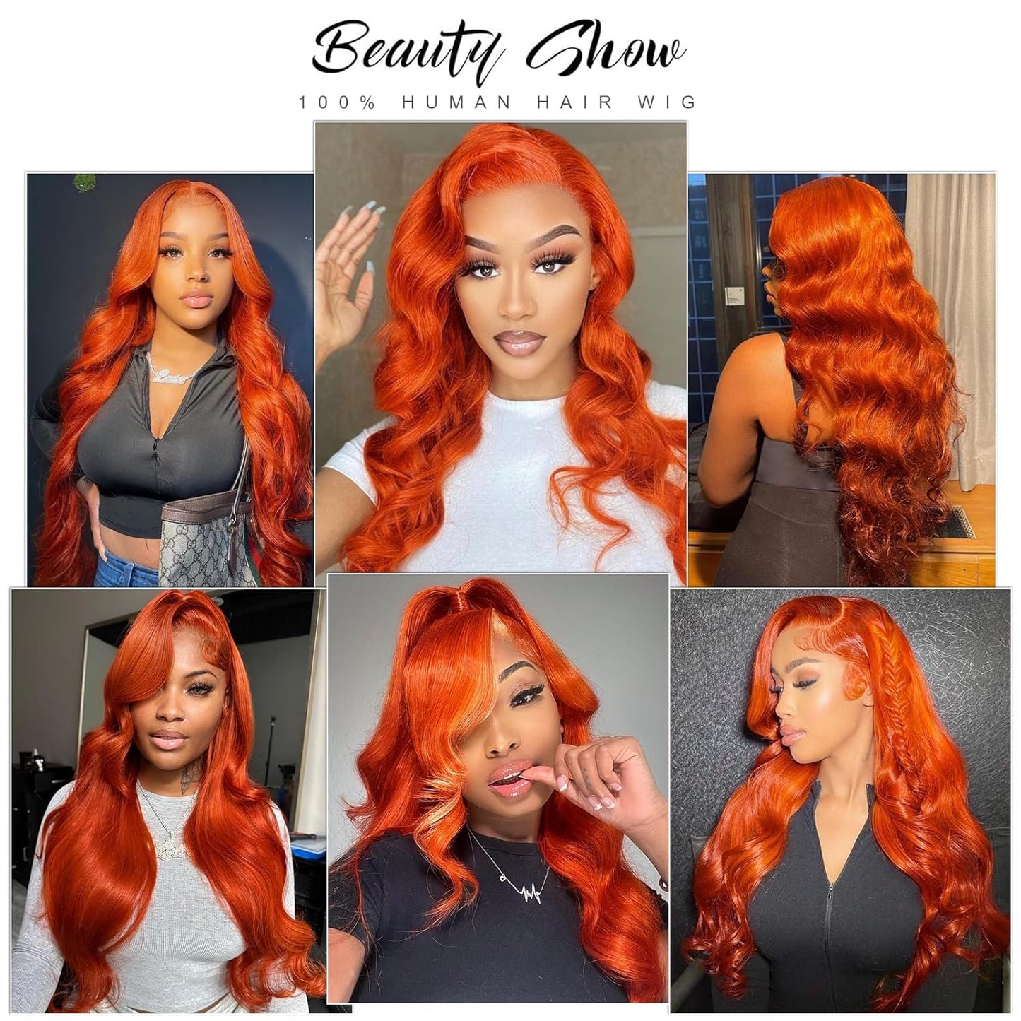 13x6 Ginger Lace Front Wigs Human Hair Orange 13x6 Lace Front Wigs Human Hair Pre Plucked,Body Wave Frontal Wigs Human Hair Hd Lace, Glueless Lace Front Wigs Human Hair Colored With Baby Hair