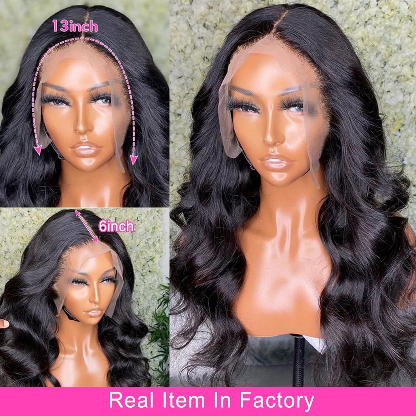 Beluck 13x6 Lace Front Wigs Human Hair 200 Density, HD Transparent Pre Plucked, Glueless Body Wave Frontal With Baby Hair, Bleached Knots, Natural Color