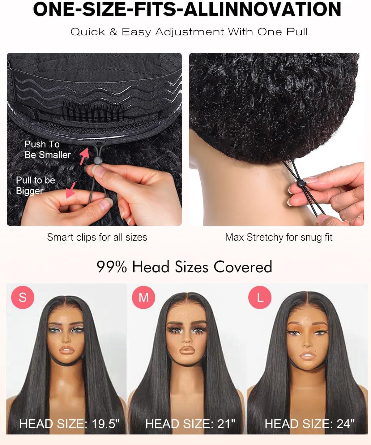 Full 9x6 HD Lace Wig With Drawstring Natural Color Burmese Curly Glueless Wigs