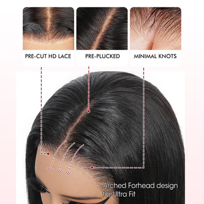 Beluck Hair 13x6 Burmese Curly Wig 250% Pre-Cut HD Lace Frontal Wigs Full End Ear-To-Ear With Invisible Drawstring Wig Wear And Go Glueless Wig Brazilian Human Hair Wigs For Women Natural Color/Chocolate Brown Pre-Plucked & Minimal Knots Hair Lace Wig 15A