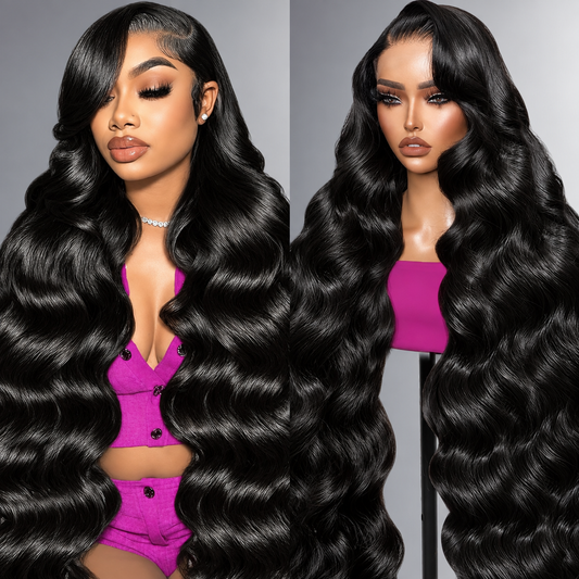 13x6 Body Wave Glueless Lace Front Human Hair Wig With Drawstring
