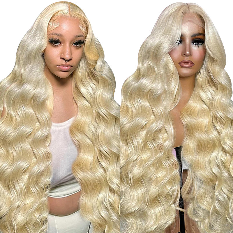 Beluck 613 Lace Front Wig Human Hair 613 Blonde Wig Human Hair HD Transparent Lace 13x4 Body Wave Blonde Lace Front Wigs Human Hair Pre Plucked 613 HD Lace Frontal Wig