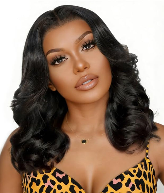 6x6 Glueless Wigs Bob Body Wave Ready To Wear Hd Lace Glueless Wigs Human Hair