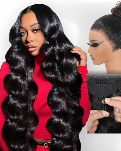 Glueless 13x6 Lace Front Wigs Human Hair 220% Density Body Wave Human Hair