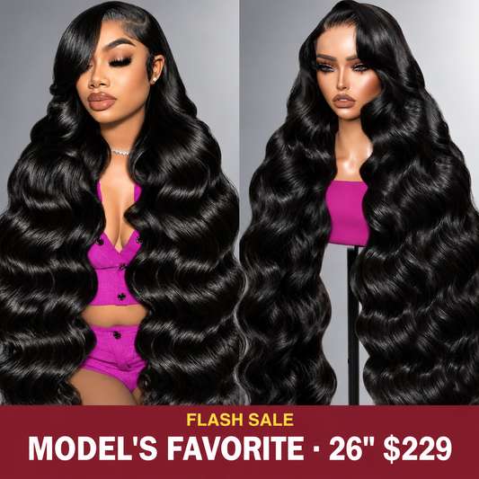 Beluck Body Wave 13x6 HD Lace Front Wig Glueless Pre Plucked Bleached Knots Human Hair