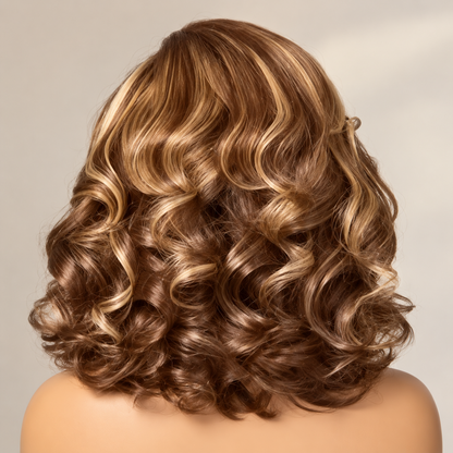 Beluck 1B/30 Loose Body Wave Bob Snug Fit 6x6 Lace Closure Glueless 100% Human Hair Wig