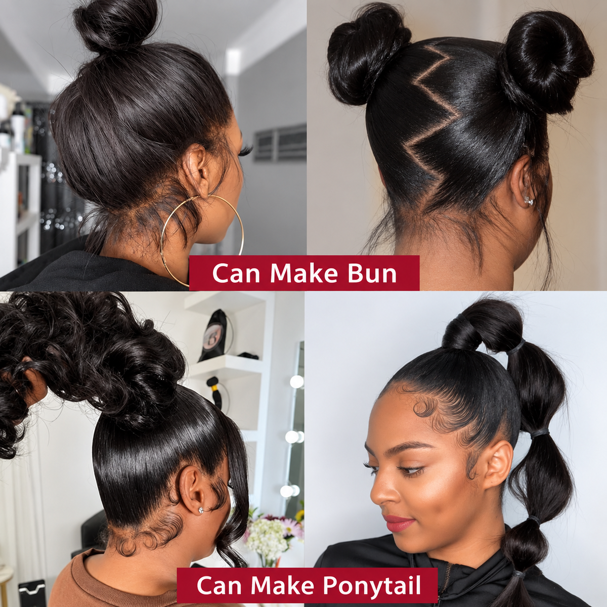 Beluck Glueless Straight 360 Lace Front Wig Human Hair HD Lace Invisible Strap Pre Plucked Face Framing For High Bun Salon Updo（副本）