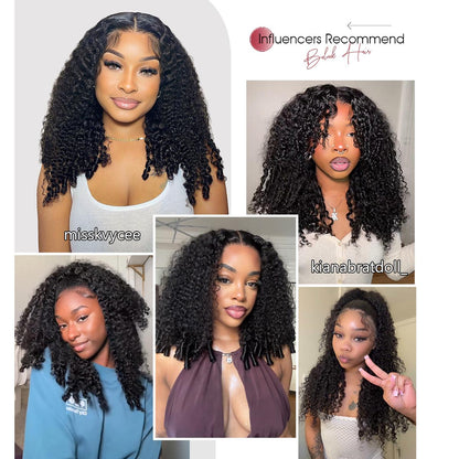 Beluck Hair 13x6 Burmese Curly Wig 250% Pre-Cut HD Lace Frontal Wigs Full End Ear-To-Ear With Invisible Drawstring Wig Wear And Go Glueless Wig Brazilian Human Hair Wigs For Women Natural Color/Chocolate Brown Pre-Plucked & Minimal Knots Hair Lace Wig 15A