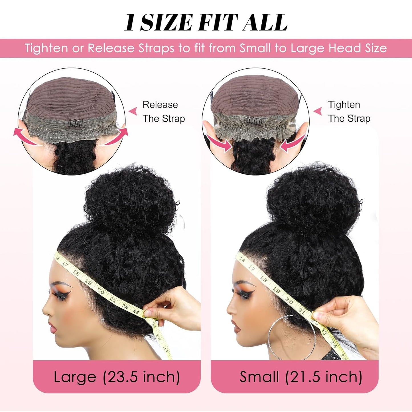 Beluck Deep Wave Curly 360 Lace Front Glueless Wigs