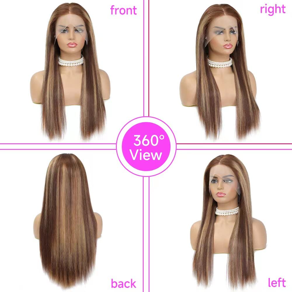 13x4 Highlight Lace Front Wig 4/27 Ombre Lace Front Wigs