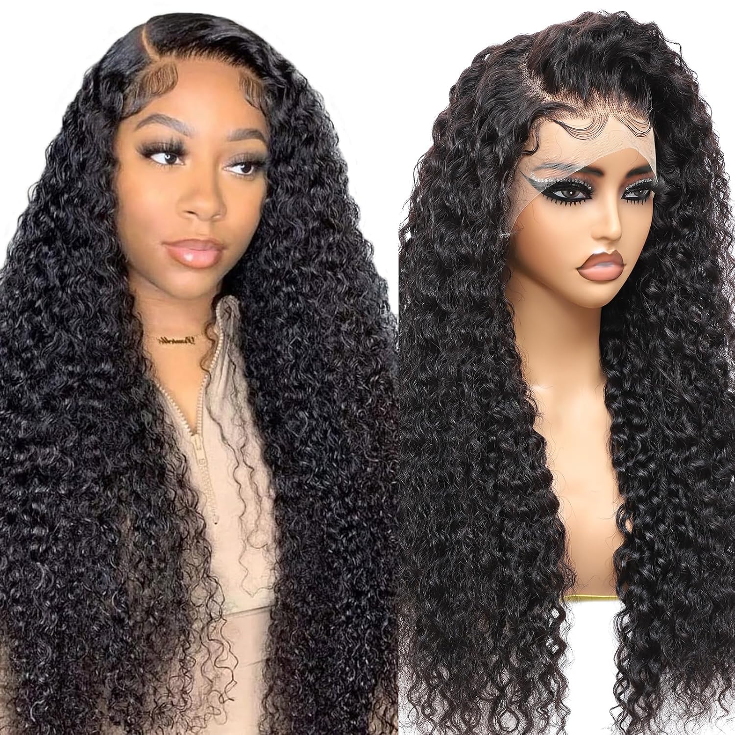 13x6 Water Wave Glueless Lace Front Wigs