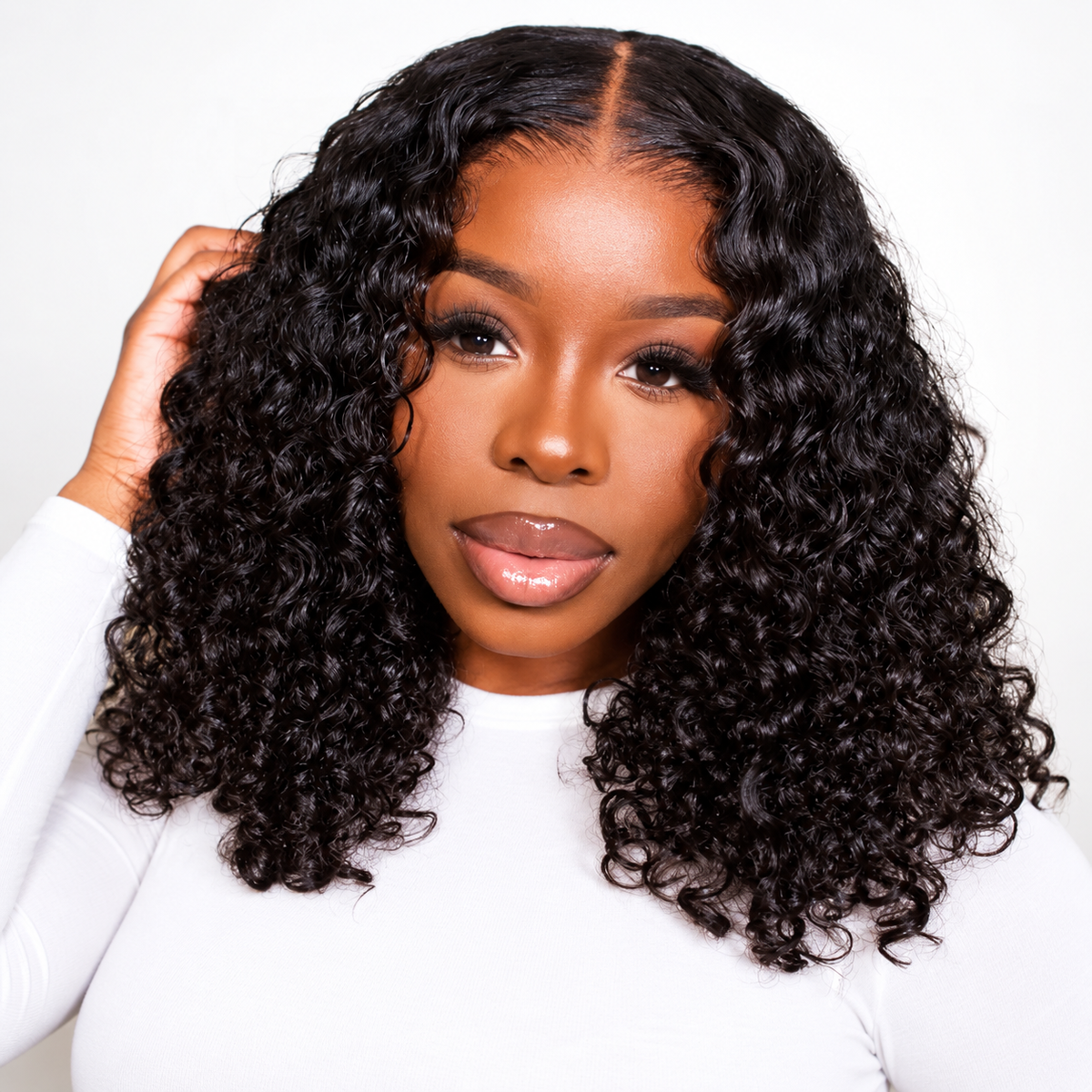 Glueless Deep Wave Bob Wig 13x6 HD Lace Front Human Hair Pre Cut Lace Bleached Knots