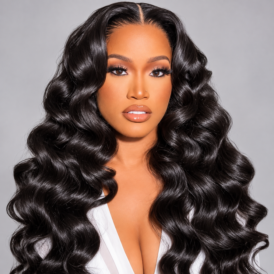Beluck 6x6 HD Lace Closure Loose Deep Wave Parting Soft Human Hair Wig Deep Defined Waves