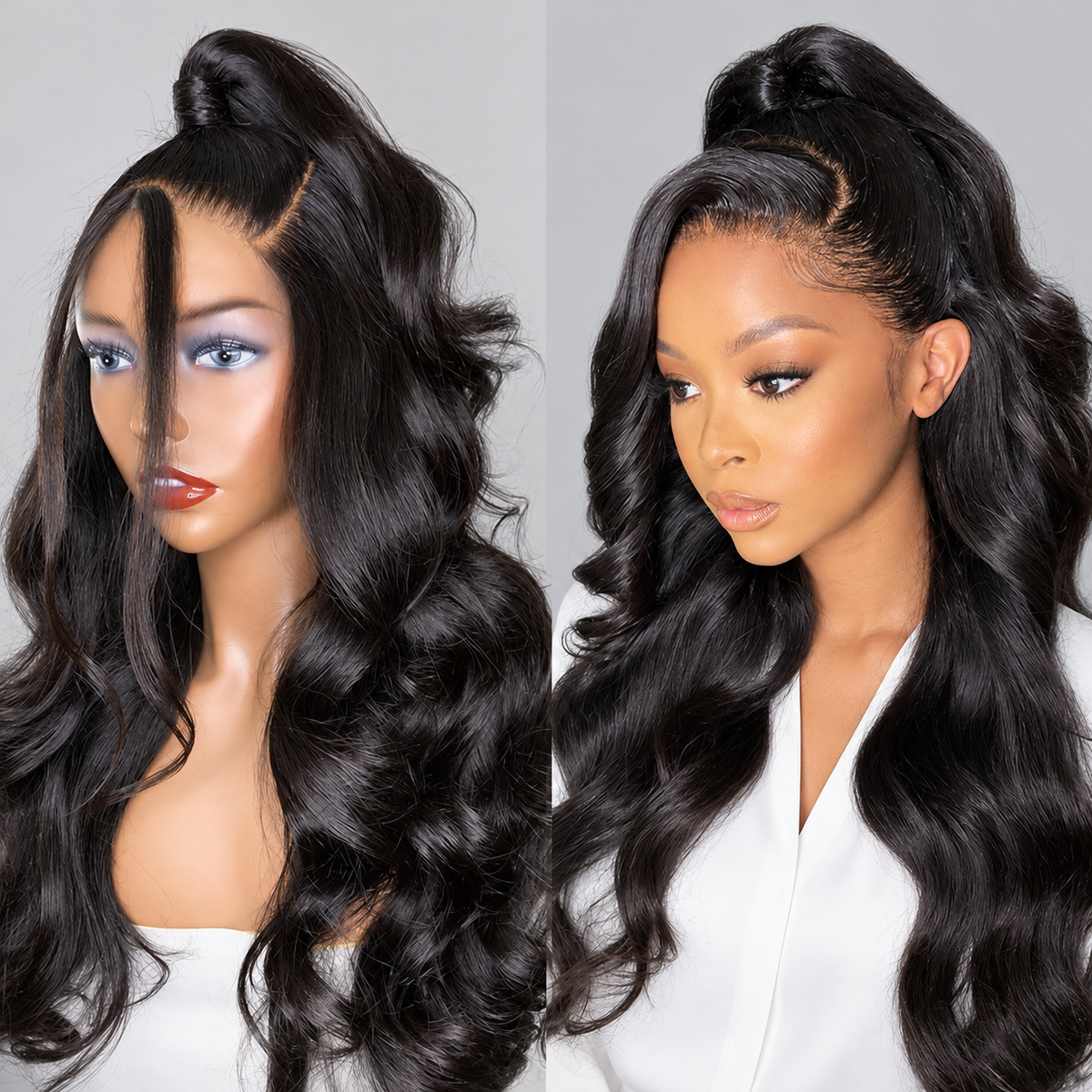 Beluck Body Wave Human Hair Wig 13x4 HD Transparent Lace Front Pre Plucked 220 Density