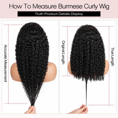 Burmese Curly Invisi Strap Snug Fit 360 Transparent Lace Frontal Wig | Pre-Cut Lace & Bleached Knots