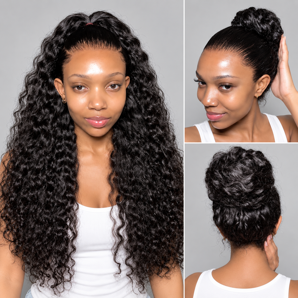 Deep Wave Invisi Strap Snug Fit 360 Transparent Lace Frontal Wig | Pre Cut Lace & Bleached Knots