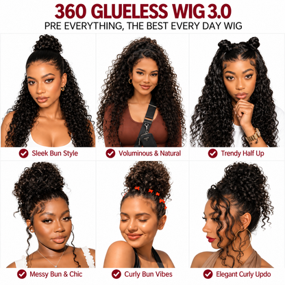 Burmese Curly Invisi Strap Snug Fit 360 Transparent Lace Frontal Wig | Pre-Cut Lace & Bleached Knots