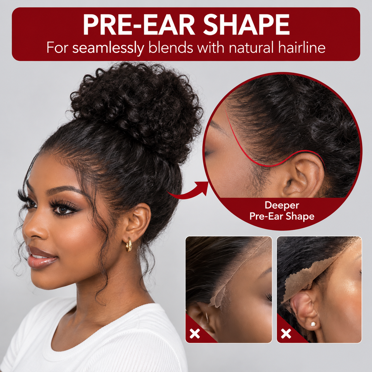 Kinky Straight Invisi Strap Snug Fit 360 Transparent Lace Frontal Wig | Pre-Cut Lace & Bleached Knots